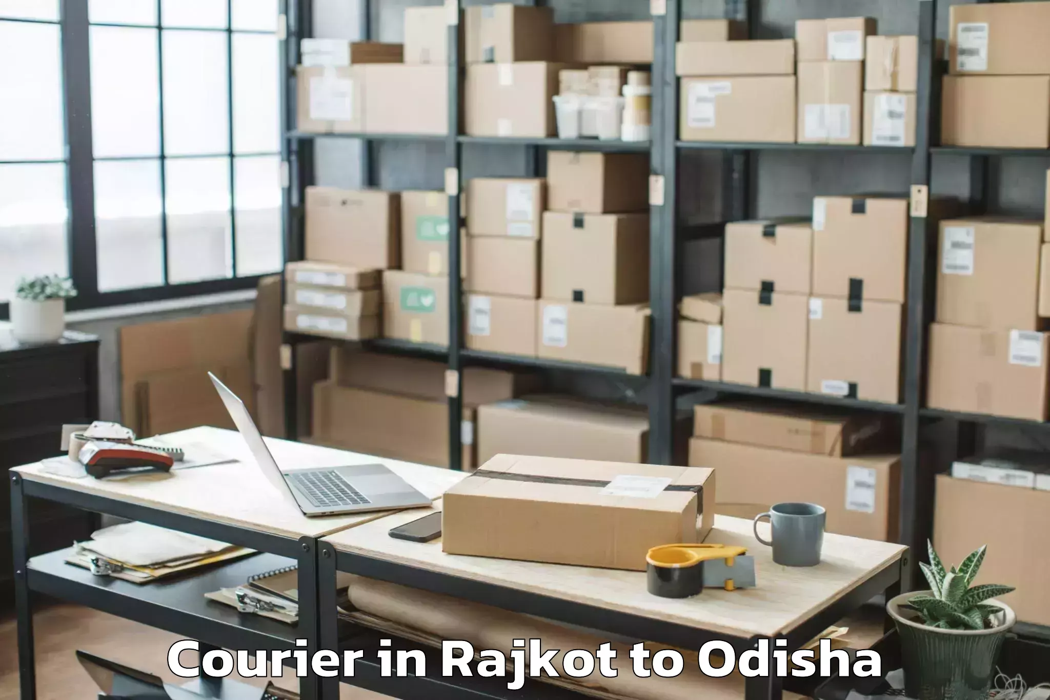 Easy Rajkot to Banigochha Courier Booking